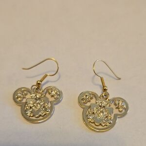 Gold Mickey Mouse Earrings